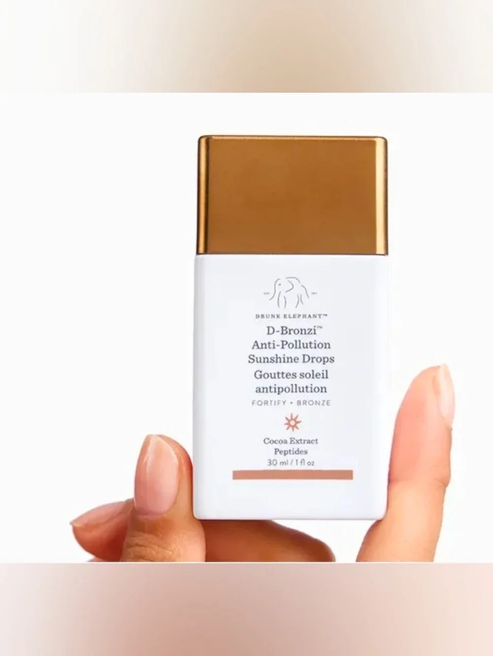 NEW Drunk Elephant D-Bronzi Anti-Pollution Sunshine Drops Full Size 30 ml